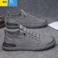 聚范透气冰丝老北京布鞋男鞋2024春季新款休闲鞋帆布透气开车工作板鞋