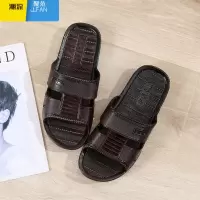 聚范爸爸拖鞋男外穿2023新款塑料软底舒适男士凉拖鞋中老年时尚厚底鞋