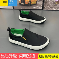 聚范帆布男鞋2024新款夏季透气休闲百搭男士布鞋懒人一脚蹬老北京潮鞋