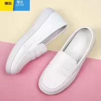 聚范护士鞋女软底平底单鞋透气久站不累脚工作小白鞋浅口单皮鞋防滑