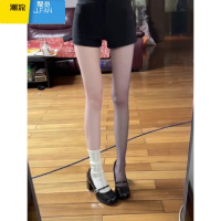 聚范皮版~法式水钻玛丽珍鞋女2024新款粗跟浅口气质jk高跟单鞋