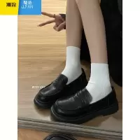聚范YesDay复古通勤百搭平底小皮鞋女2024年夏季新款英伦风一脚蹬单鞋