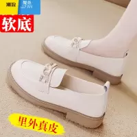 聚范红青蜓小皮鞋女2024春季英伦风女鞋软底防滑平底乐福鞋女单鞋