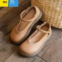 聚范2024夏季新款复古浅口低跟玛丽珍鞋女软底温柔休闲百搭单鞋女