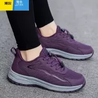 聚范张凯丽老人鞋女秋季新款防滑软底妈妈鞋中老年舒适健步爸爸运动鞋