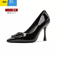 聚范裸色高跟鞋女2024新款小众气质名媛细跟配裙子单鞋大码女鞋41一43