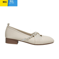 聚范软皮法式玛丽珍鞋通勤单鞋女粗跟软底舒适温柔晚晚鞋奶奶鞋