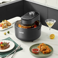 苏泊尔4L空气炸锅可视12大菜单蒸汽嫩炸锅可酥可嫩大功率分离式炸篮KJ40D65