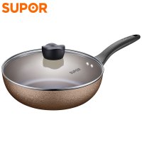 苏泊尔真不锈轻质爆炒铁锅FC36R7//3