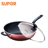 苏泊尔(SUPOR) 炫彩易洁不粘炒锅家用炒锅炒菜锅优质铝合金基材导磁复合底不粘易清洗 NC32F4 32CM
