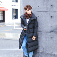 羽绒服男2017类别BF282f冬季新款男士长款羽绒服大码货号男式羽绒服黑色