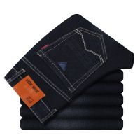 休闲裤牛仔裤男2017夏季新品男式牛仔裤直筒商务弹力牛仔长裤薄款