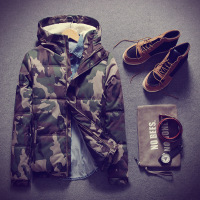 冬季棉衣男迷彩服棉服外套男青年羊羔毛保暖棉袄冬装迷彩色