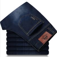 2017秋冬新款牛仔裤男直筒宽松长裤青年商务冬季牛仔男士裤子