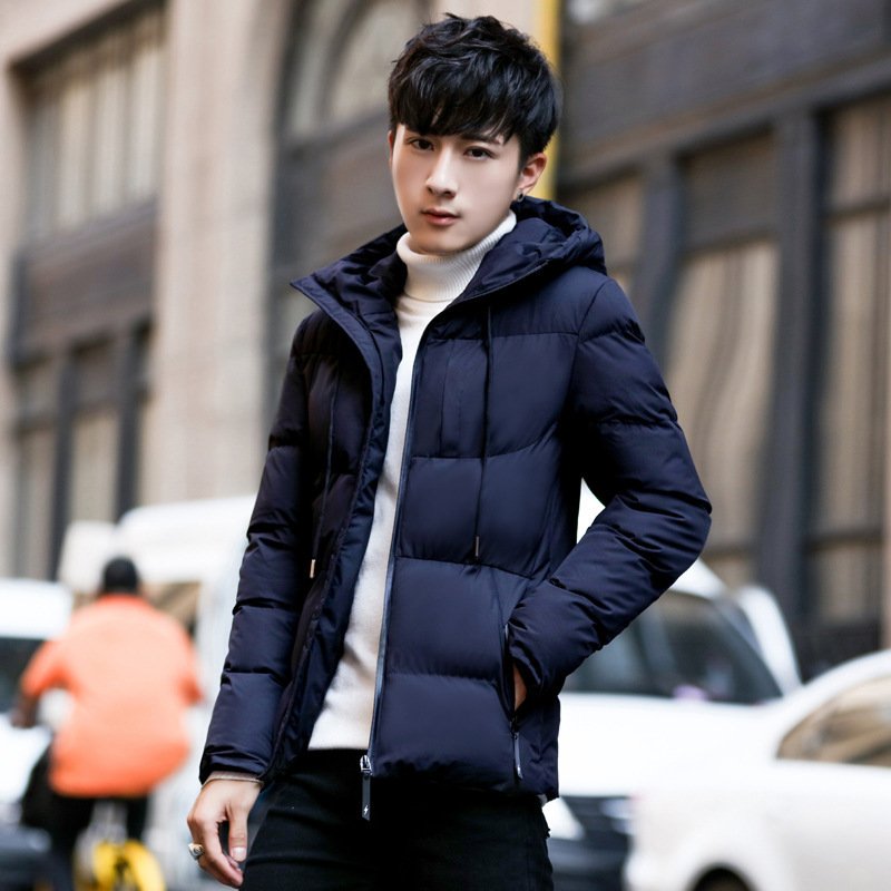 冬季新款男式棉衣休闲青年加厚外衣外套男士3色棉服韩版潮男外套