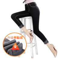 小脚裤紧身裤长裤加绒女裤仿牛仔打底裤女外穿秋冬季309