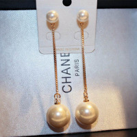 新款韩国潮流简约气质大小珍珠长款流苏耳坠 耳环女耳线 耳钉