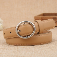 新款圆扣皮带女士PU韩国复古风简约百搭学生牛仔裤腰带潮装饰细