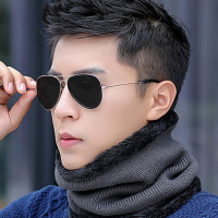 围脖男士冬季加绒休闲针织脖套男冬保暖韩版潮加厚骑行护耳围巾男