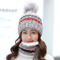 冬季帽子女韩版潮百搭学生加绒保暖针织毛线帽子女冬韩国护耳帽