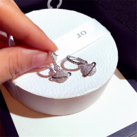 新款时尚韩国S925银针耳环超闪镶水钻气质个性百搭精致日常名媛淑女耳扣星球网红耳坠女耳饰品