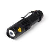 小型强光手电筒可充电LED远射王迷你变焦探照灯家用户外骑行照明
