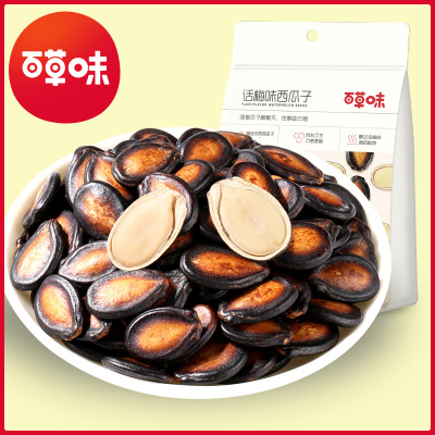 百草味(BE&CHEERY)[话梅味西瓜子500g]坚果炒货小包袋装瓜籽休闲零食