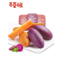 百草味(BE&CHEERY)-紫薯干108gx1袋地瓜干软番薯条小甘仔饼零食批发