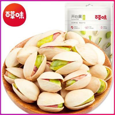 百草味(BE&CHEERY)-开心果100g原色坚果干果零食袋装特产批发