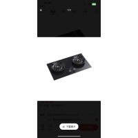 JZT-Q69-M 嵌入式燃气灶 黑色钢化玻璃 双头 天然气 一级 电池