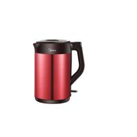 美的/Midea MK-QJ1503a电水壶304不锈钢电热壶1.5L家用防烫深红色