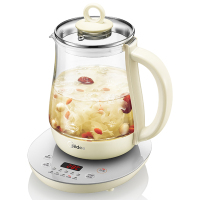 美的(Midea)养生壶MK-GE1511 家用多功能电热水壶煮茶壶烧水壶 加厚玻璃煎药壶隔水炖电炖盅