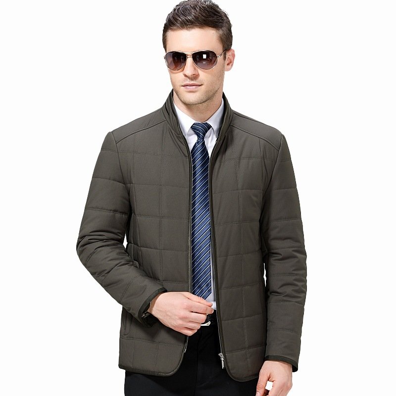 棉衣男士中年外套中老年秋冬季保暖加厚棉服爸爸男装