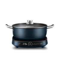 苏泊尔(SUPOR)电磁炉套装智能电磁灶火锅超薄家用触屏控制小型多功能电火锅涮蒸炖煎一体炉灶C21-ICD32