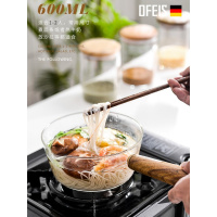 不粘锅耐热玻璃奶锅家用婴儿宝宝辅食INS迷你煮泡面小奶锅雪平锅