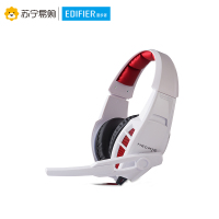 Edifier/漫步者 HECATE 头戴式带麦游戏耳机 吃鸡耳机 绝地逃生语音线控电脑耳麦G1 白色