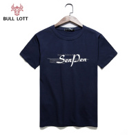 公牛乐途2021男装加大码纯棉丅恤男短袖 时尚休闲宽松特大号体恤打底衫T恤夏装