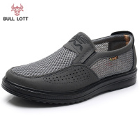 公牛乐途2021老北京布鞋男士凉鞋夏季中老年鞋子老人网鞋透气休闲爸爸中年男鞋