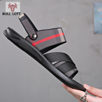 公牛乐途2021凉鞋男夏季新款潮流百搭外穿男士沙滩鞋男青年韩版防滑两用凉拖鞋