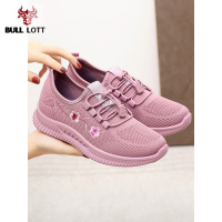 公牛乐途2021新款老北京布鞋女鞋子平底单鞋软底防滑妈妈鞋中老年人运动休闲鞋