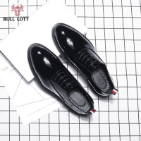 公牛乐途2021四季男士婚礼皮鞋商务尖头亮皮新款英伦新郎穿的结婚鞋子婚鞋