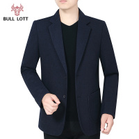公牛乐途2021春秋冬新款西服中年男士休闲单件西装上衣大码中老年爸爸便西外套