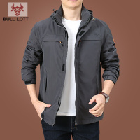 公牛乐途2021夹克外套男士秋装新款防水速干工装衣服男秋季男装上衣休闲夹克衫