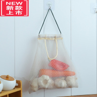 可莉允厨房可挂式果蔬收纳挂袋便携手拎放姜蒜洋葱干菜镂空透气储物网袋