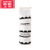 可莉允布艺挂墙上置物袋储物挂兜 门后可悬挂式收纳布袋多层墙面壁挂袋