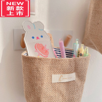 可莉允ins棉麻挂袋简约墙面收纳袋子 入户钥匙收纳文具学生宿舍杂物挂篮