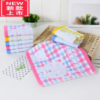 可莉允纱布儿童洗脸巾柔软毛巾家用小方巾长童巾婴儿宝宝面巾