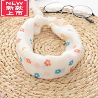 可莉允小方巾宝宝口水巾棉麻围巾春秋薄款男女童清新孩韩版儿童丝巾婴儿毛巾