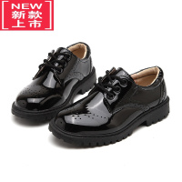 可莉允童鞋男童皮鞋黑色英伦风中大童新款儿童学生小男孩白色演出鞋运动休闲鞋