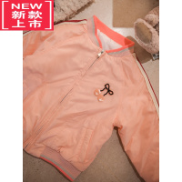 可莉允女童棒球棉服冬装2022新款儿童甜美加厚休闲外套女宝宝夹克